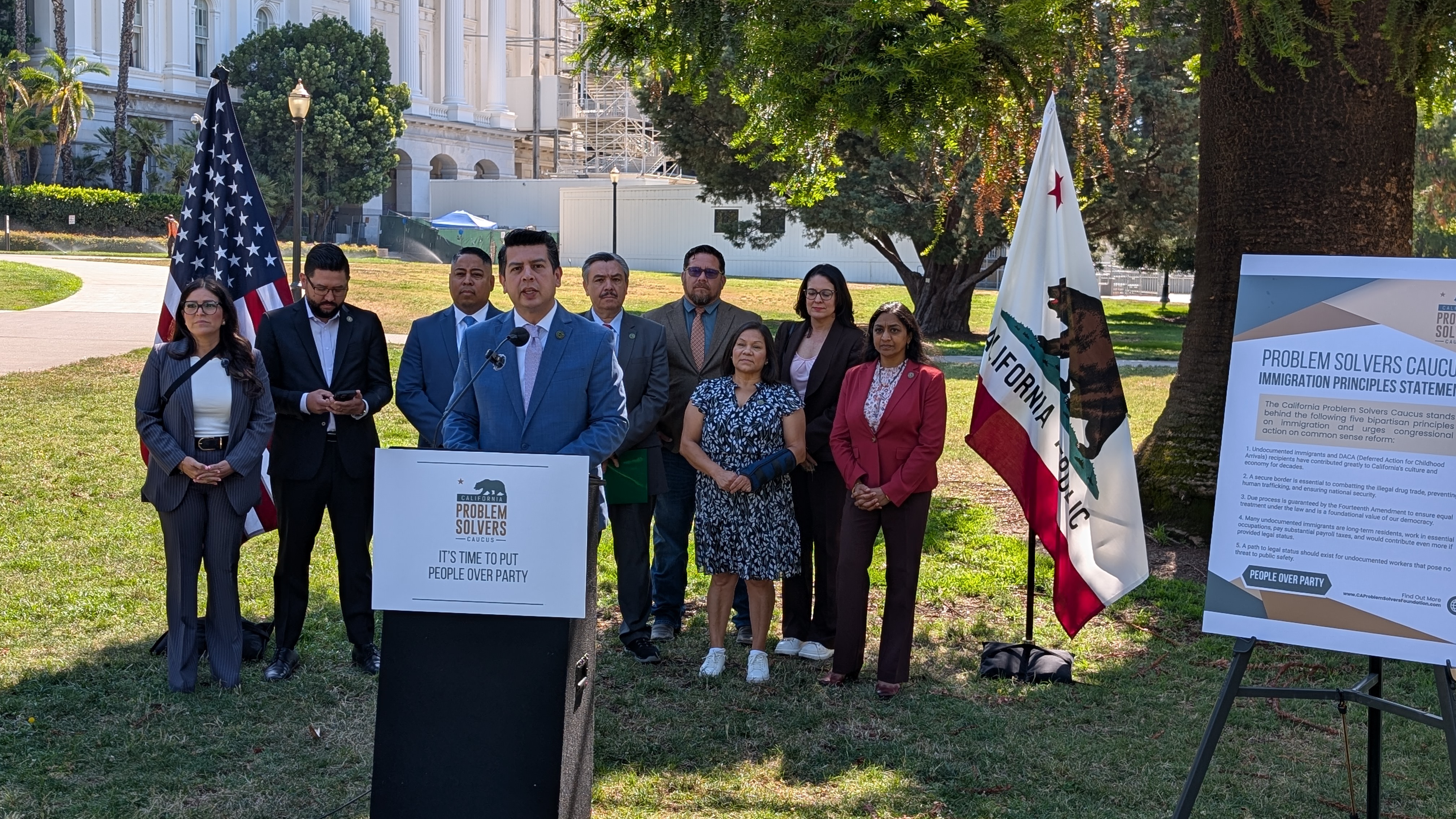 Asm Alvarez and State Lawmakers announce Bipartisan Immigration Reform Principles, July 2, 2025